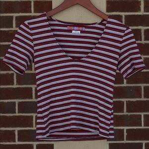 Urban Renewal Stripped Crop Top